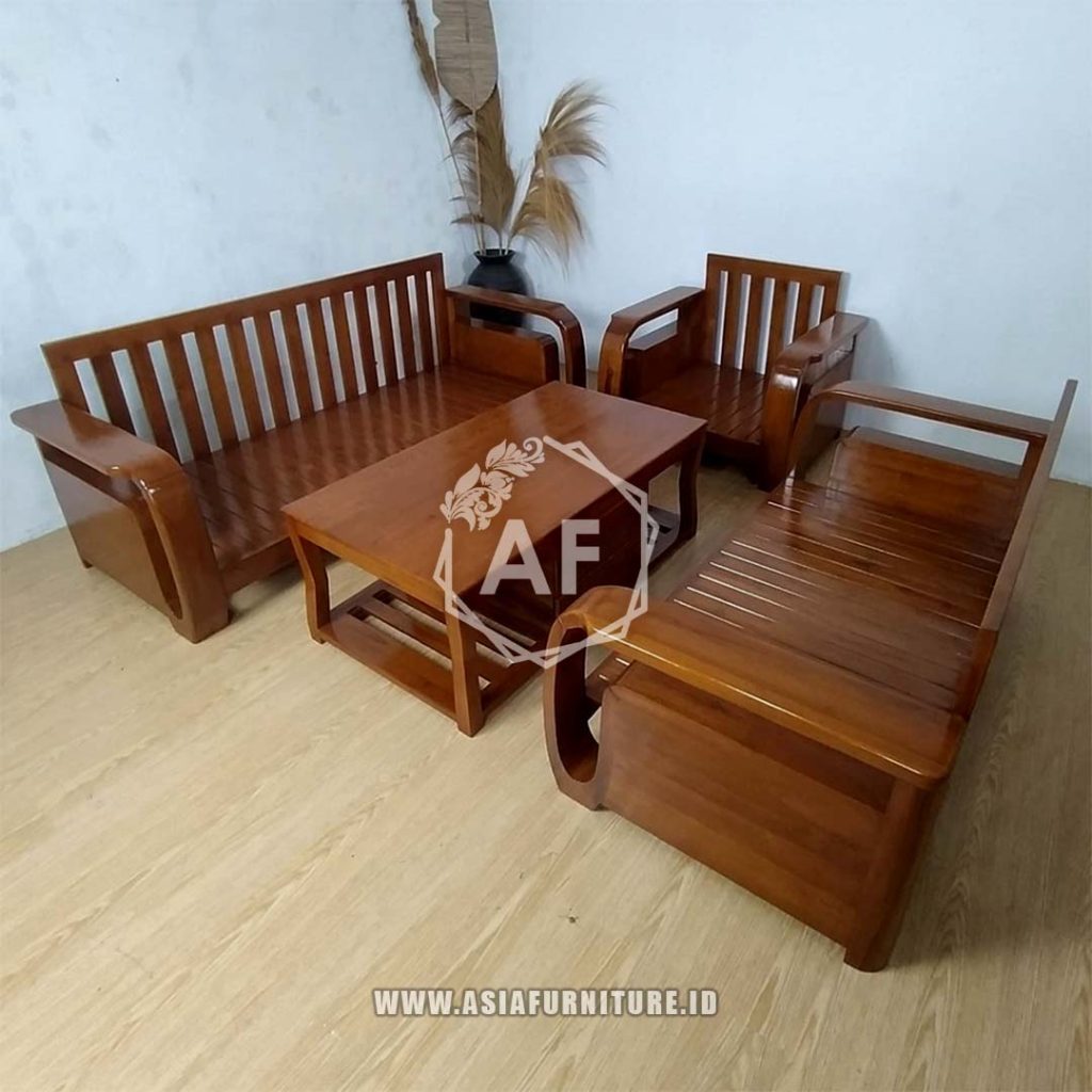 Kursi Tamu Jati Minimalis Jari Jari