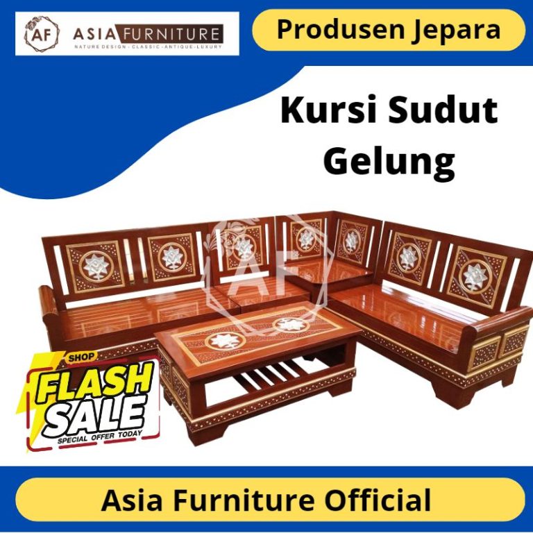 Kursi Sudut Gelung Minimalis