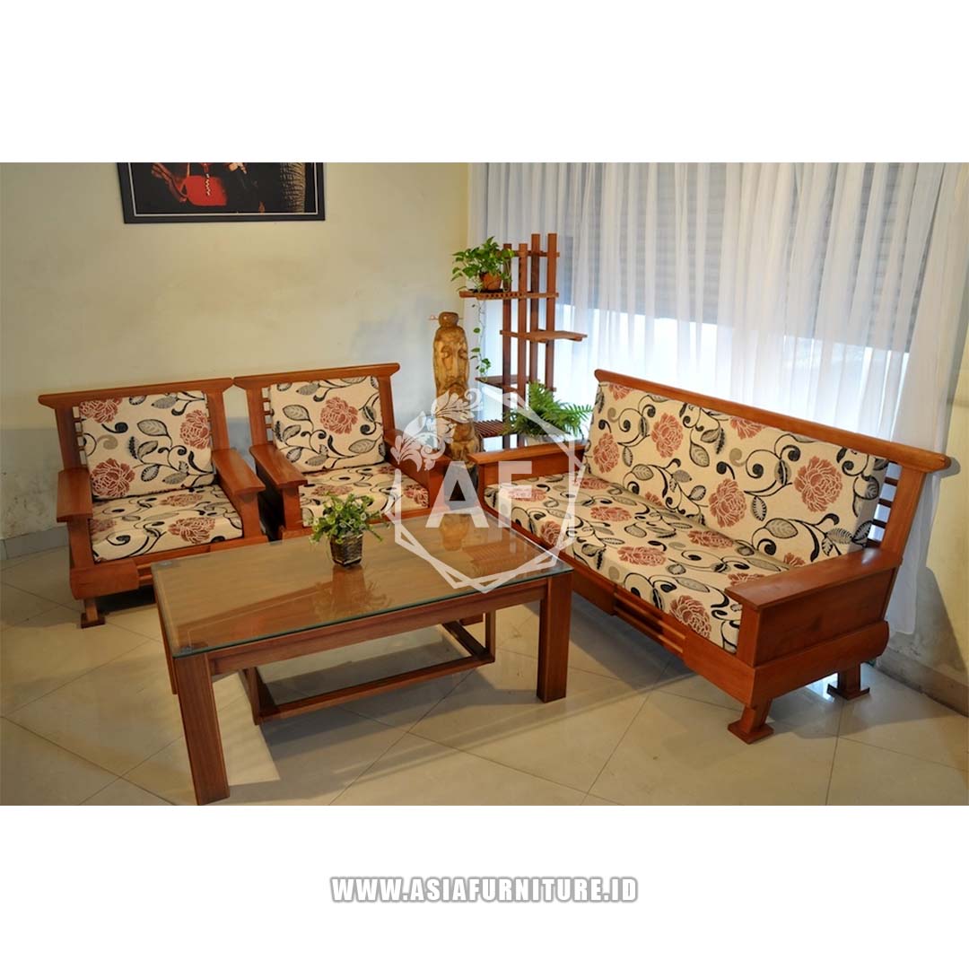 Kursi Tamu Minimalis Sederhana Motif Asia Furniture Living