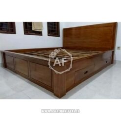 Tempat Tidur Minimalis Jati