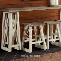 Kursi Bar Mini White Klasik