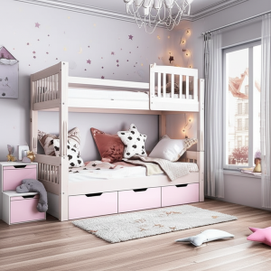 dipan tidur tingkat untuk anak perempuan ciptakan kamar impian yang aman stylish dan fungsional