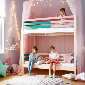 dipan tingkat anak perempuan solusi kamar impian yang stylish aman dan hemat ruang