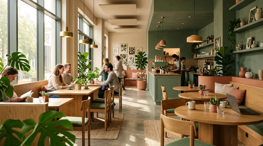 Tips Memilih Skema Warna Interior Cafe Modern