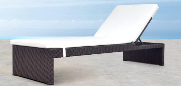 Sunbed Lounger Rotan Sintetis Anti UV